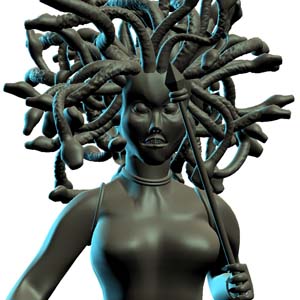 Medusa Chess Piece Model